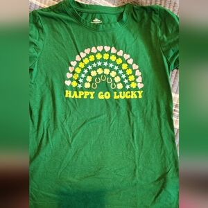 Celebrate 'Happy Go Lucky' Kids Shirt Size XL 14/16